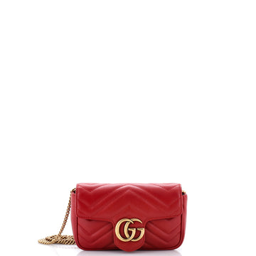 Gucci GG Marmont Flap Bag Matelasse Leather Super Mini
