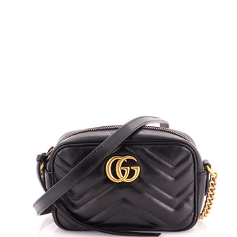 Gucci GG Marmont Shoulder Bag Matelasse Leather Mini