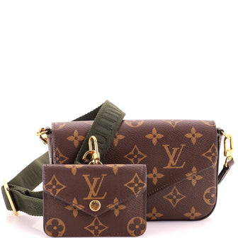 Louis Vuitton Felicie Strap & Go Handbag Monogram Canvas