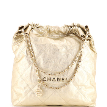 Chanel 22 Chain Hobo Quilted Calfskin Medium
