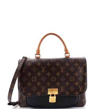 Louis Vuitton Marignan Handbag Monogram Canvas with Leather