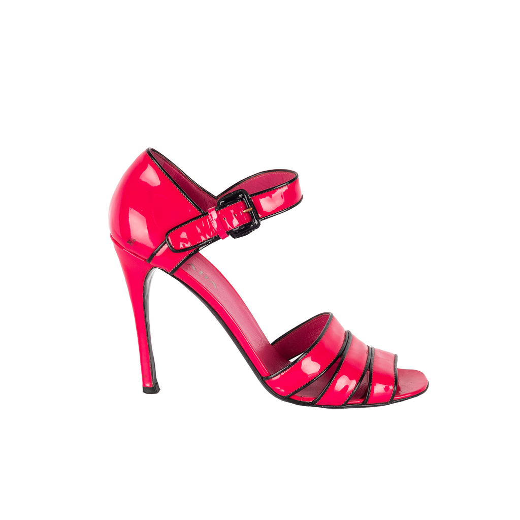 PRADA ピンク ハイヒール プラダ Prada Women's Prada Hot Pink Heel Sandals - '10s 14499104