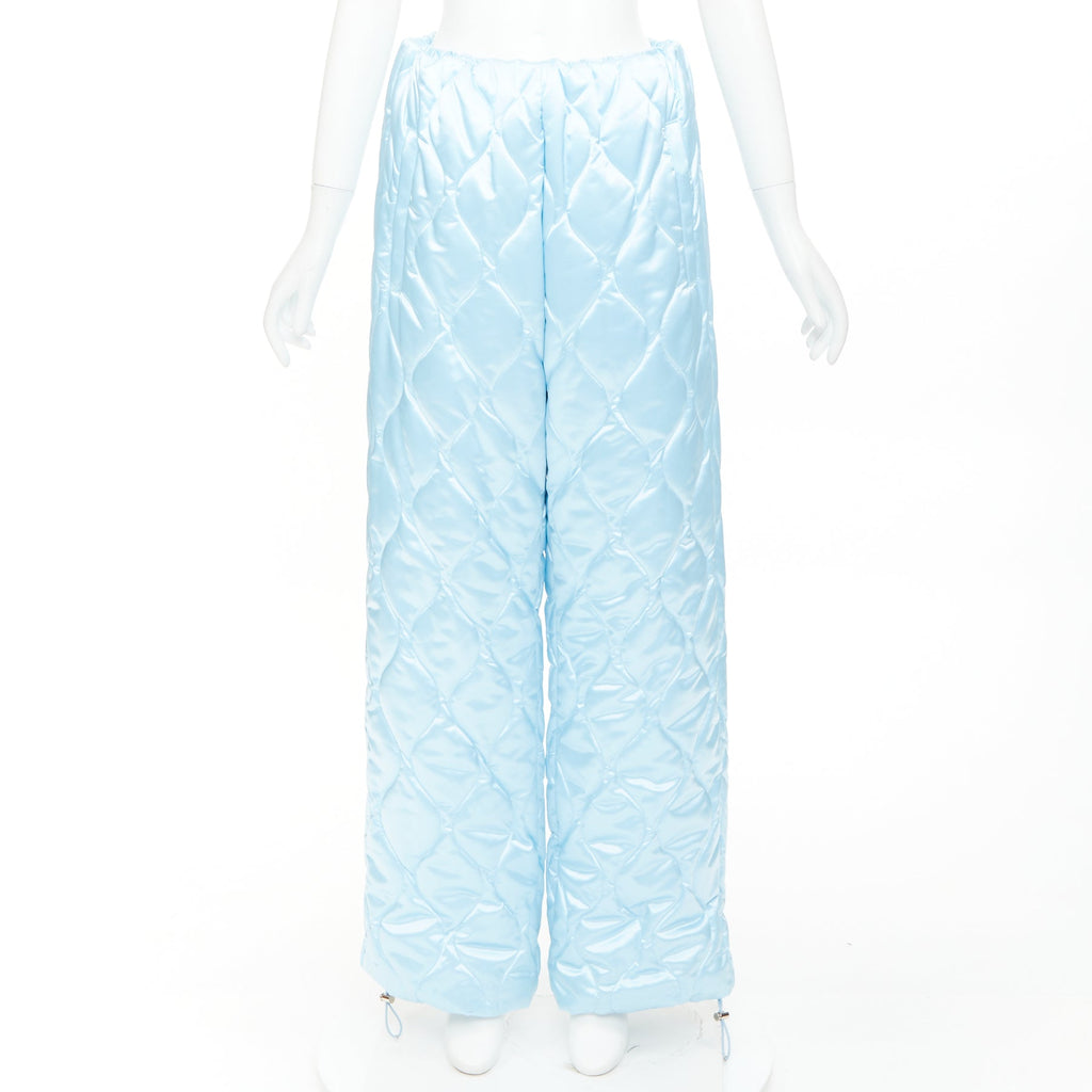 Miu Miu Women's Miu Miu 2021 Quilted Nylon Wide Pants 144130077
