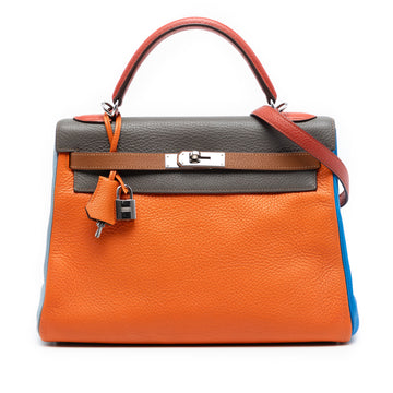 Kelly Handbag Arlequin Clemence 32