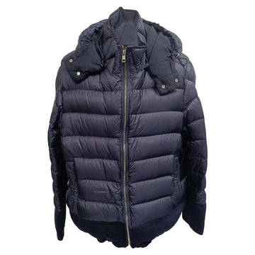 Moncler Riom Down Jacket in Navy Blue Polyamide