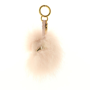Fendi Monster Bug Bag Charm Fur with Leather