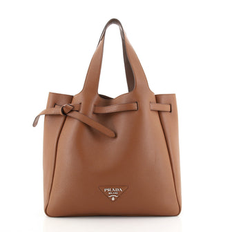 Prada Dynamique Belted Tote Leather Medium