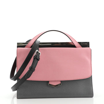 Fendi Tricolor Demi Jour Satchel Leather