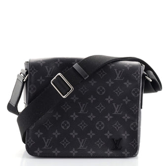Louis Vuitton District Messenger Bag Monogram Eclipse Canvas PM