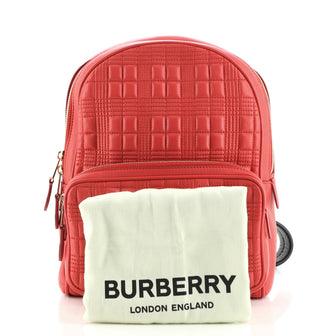 Burberry TB Zip Pocket Backpack Quilted Lambskin Medium