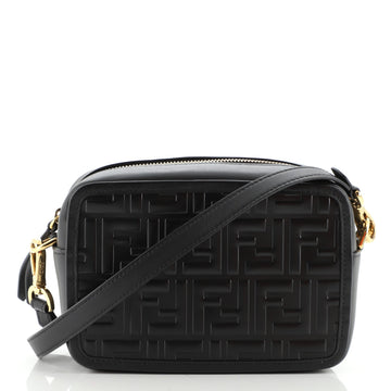 Fendi Camera Bag Zucca Embossed Leather Small