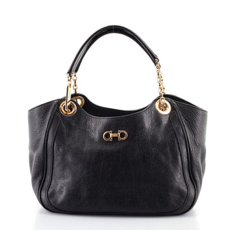 Salvatore Ferragamo Betulla Chain Tote Leather Small