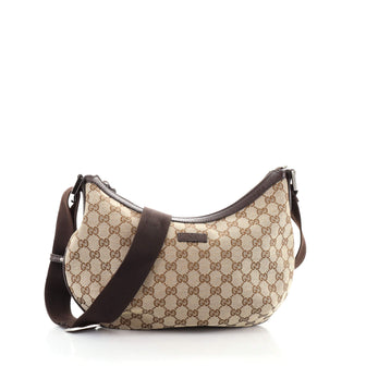 Gucci Saddle Zip Messenger Bag GG Canvas Medium