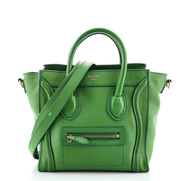 Celine Luggage Bag Grainy Leather Nano