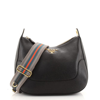 Prada Dual Strap Messenger Vitello Daino