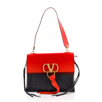 Valentino VRing Shoulder Bag Leather Medium