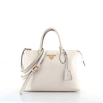Prada Convertible Zip Tote Vitello Phenix Medium
