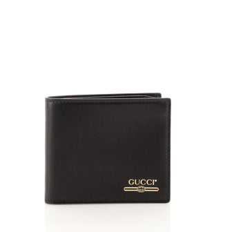Gucci Vintage Logo Bifold Wallet Leather