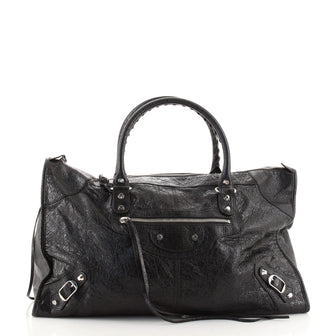 Balenciaga Work Classic Studs Bag Leather