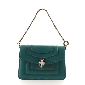 Bvlgari Serpenti Forever Bag Charm Leather