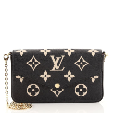 Louis Vuitton Felicie Pochette Bicolor Monogram Empreinte Giant
