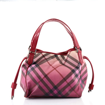 Burberry Bilmore Tote Nova Check Coated Canvas Medium