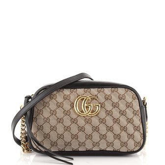 Gucci GG Marmont Shoulder Bag Diagonal Quilted GG Canvas Small