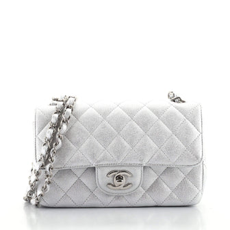 Chanel Classic Single Flap Bag Quilted Metallic Lambskin Mini