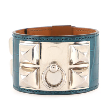 Hermes Collier de Chien Bracelet Matte Alligator