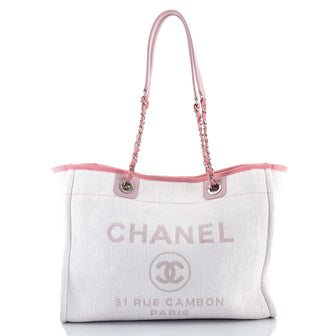 Chanel Deauville Tote Raffia Small