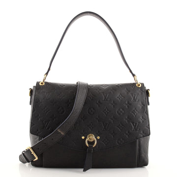 Louis Vuitton Blanche Handbag Monogram Empreinte Leather MM