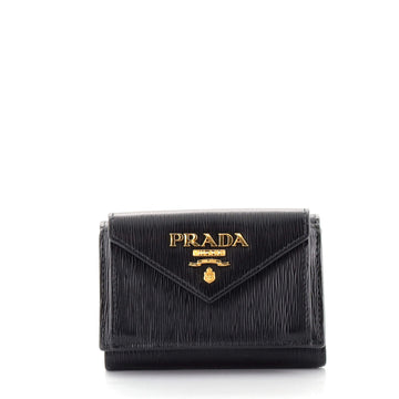 Prada Front Pocket Trifold Wallet Vitello Move Compact