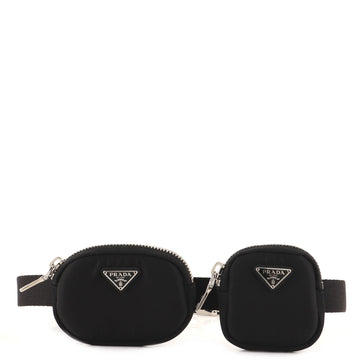 Prada Belt with Two Pouches Synthetic Fabric