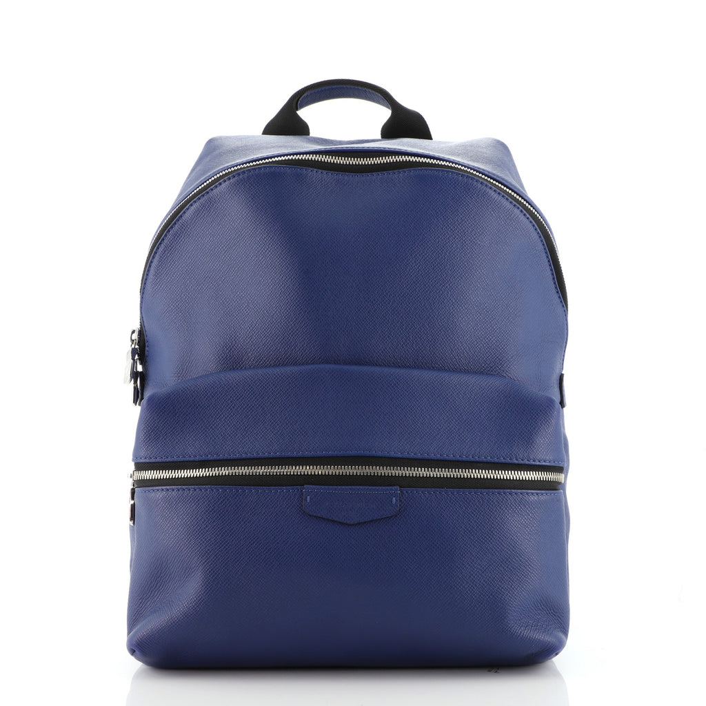 Louis Vuitton Discovery Backpack Taiga Leather PM Blue 10036314