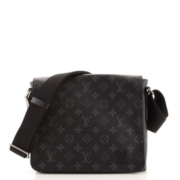 Louis Vuitton District Messenger Bag Monogram Eclipse Canvas PM