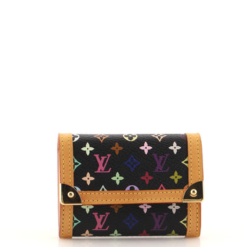 Louis Vuitton Porte-Monnaie Plat Coin Purse Monogram Multicolor