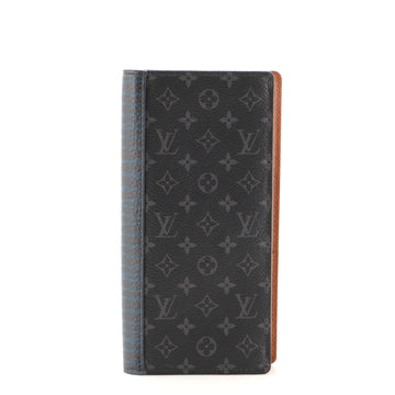 Louis Vuitton Brazza Wallet Patchwork Monogram Canvas and Printed Leather
