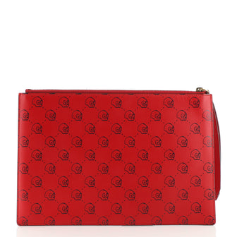 Gucci Zipped Pouch GucciGhost Leather Medium