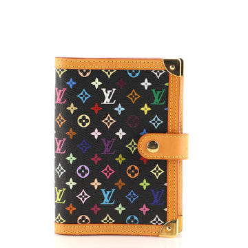 Louis Vuitton Ring Agenda Cover Monogram Multicolor with Leather PM