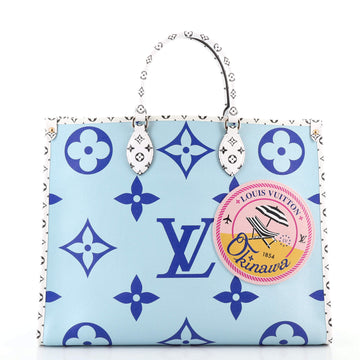 Louis Vuitton OnTheGo Tote Limited Edition Cities Escale Monogram Giant GM