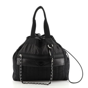 Chanel Coco Neige Convertible Backpack Vertical Quilted Nylon Large