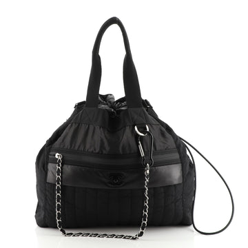 Chanel Coco Neige Convertible Backpack Vertical Quilted Nylon Large