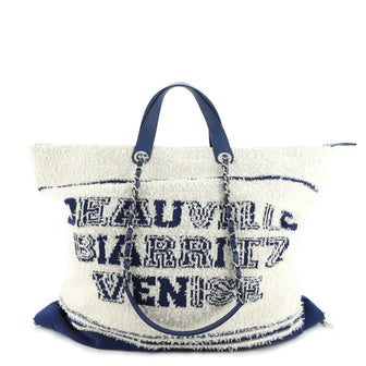 Chanel Venise Biarritz Shopping Tote Terry Cloth Large
