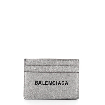 Balenciaga Everyday Card Holder Glitter Leather