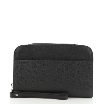 Louis Vuitton Pochette Baikal Clutch Taiga Leather