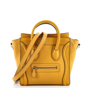 Celine Luggage Bag Grainy Leather Nano