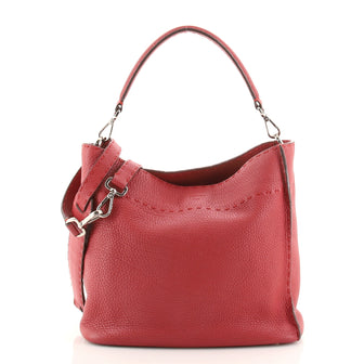 Fendi Selleria Anna Bucket Bag Leather Small
