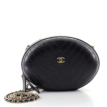 Chanel La Pausa Evening Bag Chevron Leather