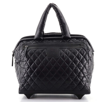 Chanel Coco Cocoon Rolling Trolley Quilted Nylon
