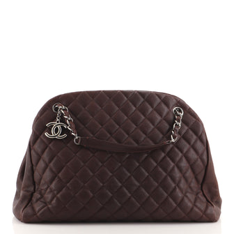 Chanel Just Mademoiselle Bag Quilted Caviar Large